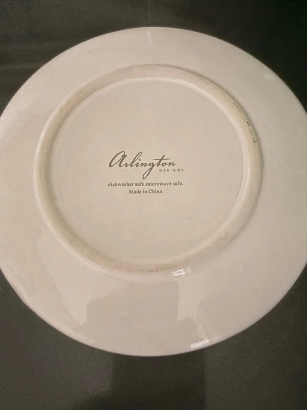 Arlington Designs Bunny Ceramic 4 Appetizer And Dessert Plates Tan and White 6”